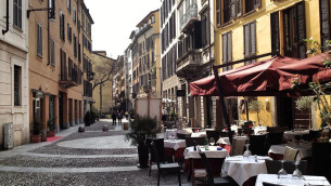 Milano, uno scorcio del quartiere Brera