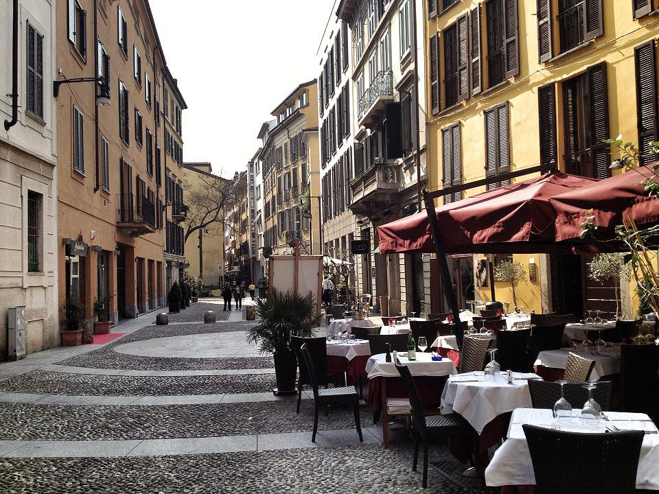 Milano, uno scorcio del quartiere Brera