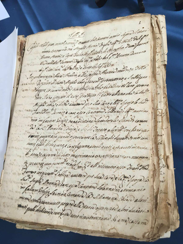 Un manoscritto dell'Archivio di Stato di Lamezia Terme