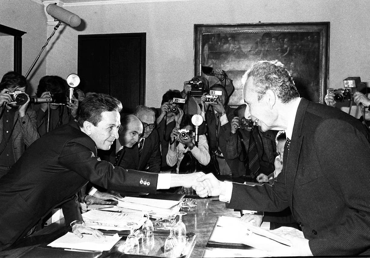 Luigi Berlinguer e Aldo Moro