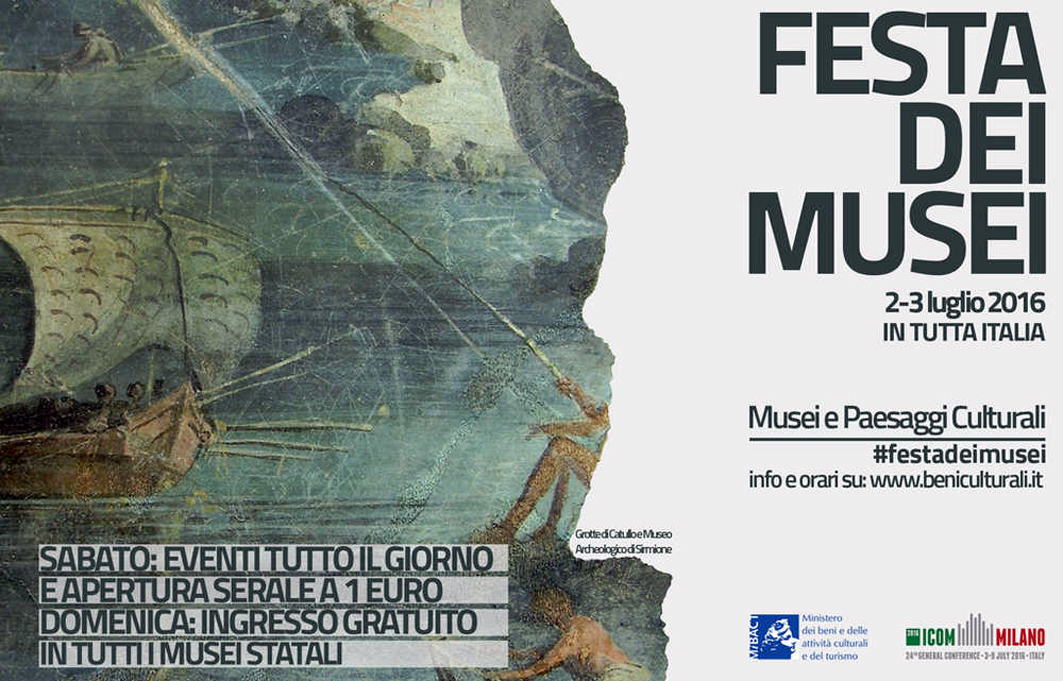 Festa dei Musei - 2 - 3 luglio 2016 - Logo MiBACT