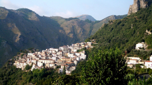 Scorcio panoramico di Buonvicino (Cosenza)