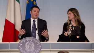 Il premier Renzi ed il ministro Madia