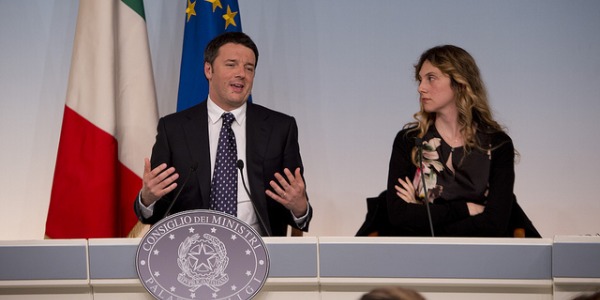 Il premier Renzi ed il ministro Madia