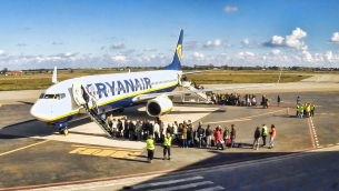 Aeroporto Sant'Anna, tursmo con Ryanair