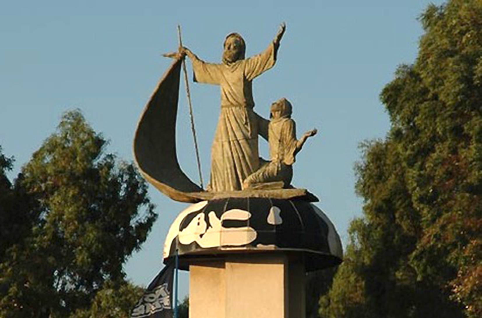 La statua di San Francesco di Paola a Catona (Reggio Calabria)