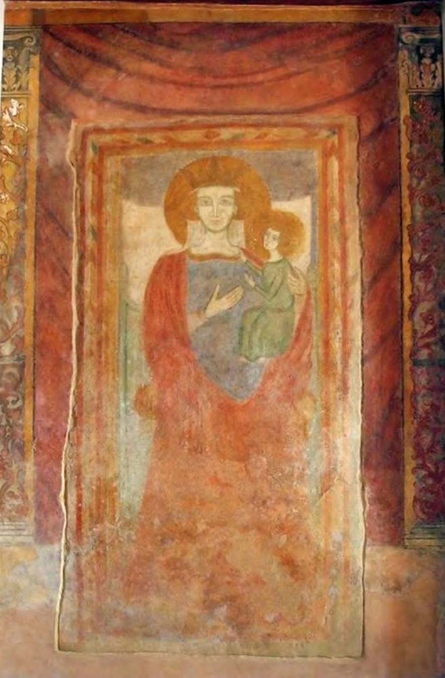 L'affresco restaurato della Madonna della Spina