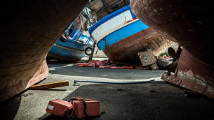 Sicilia: cimitero delle barche di Pozzallo. Credit Alessandro Rota Oxfam