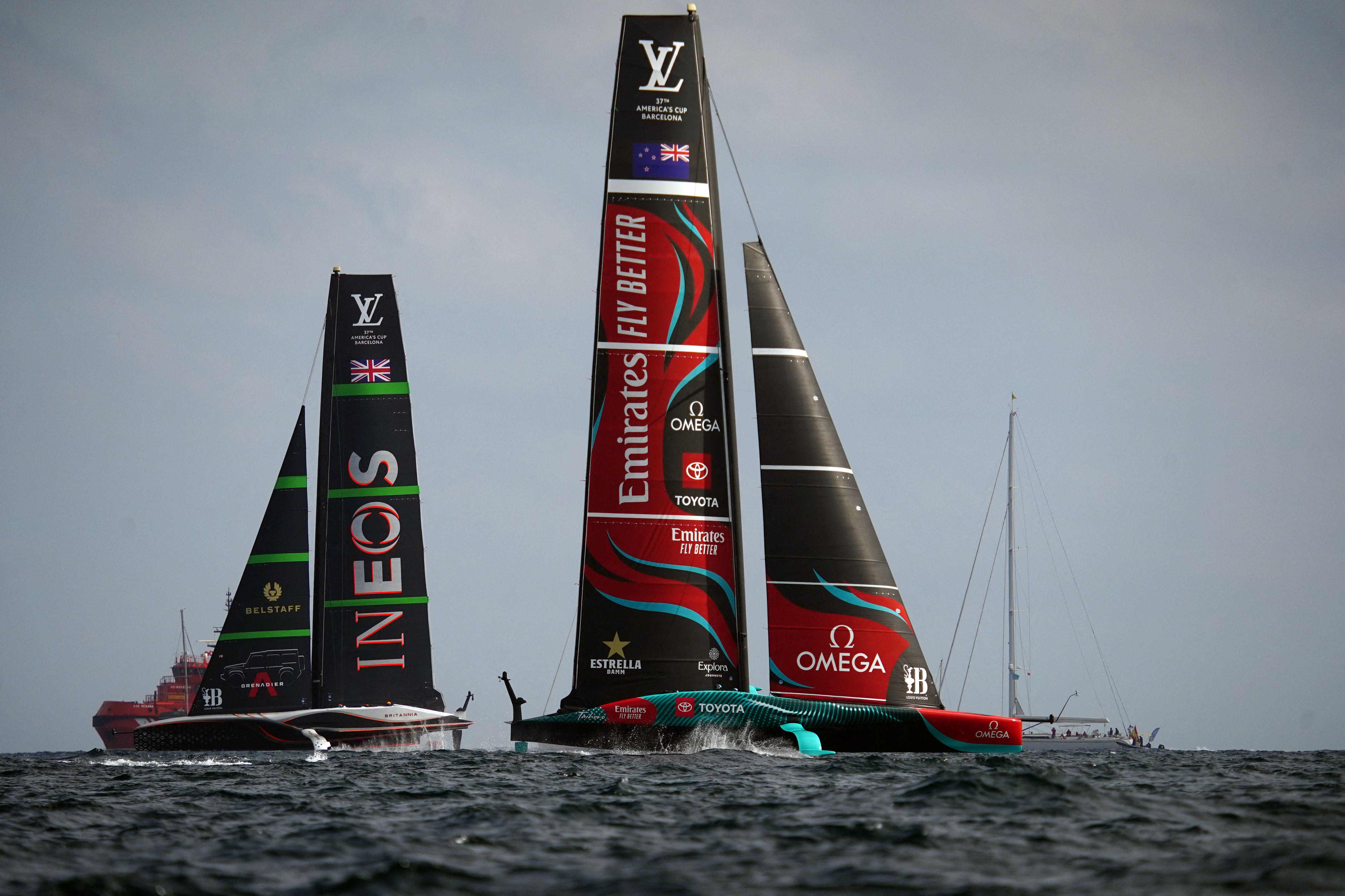 America's Cup, New Zealand-Ineos Britannia 3-0