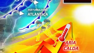 Anticiclone africano e perturbazione atlantica, Italia divisa dal meteo