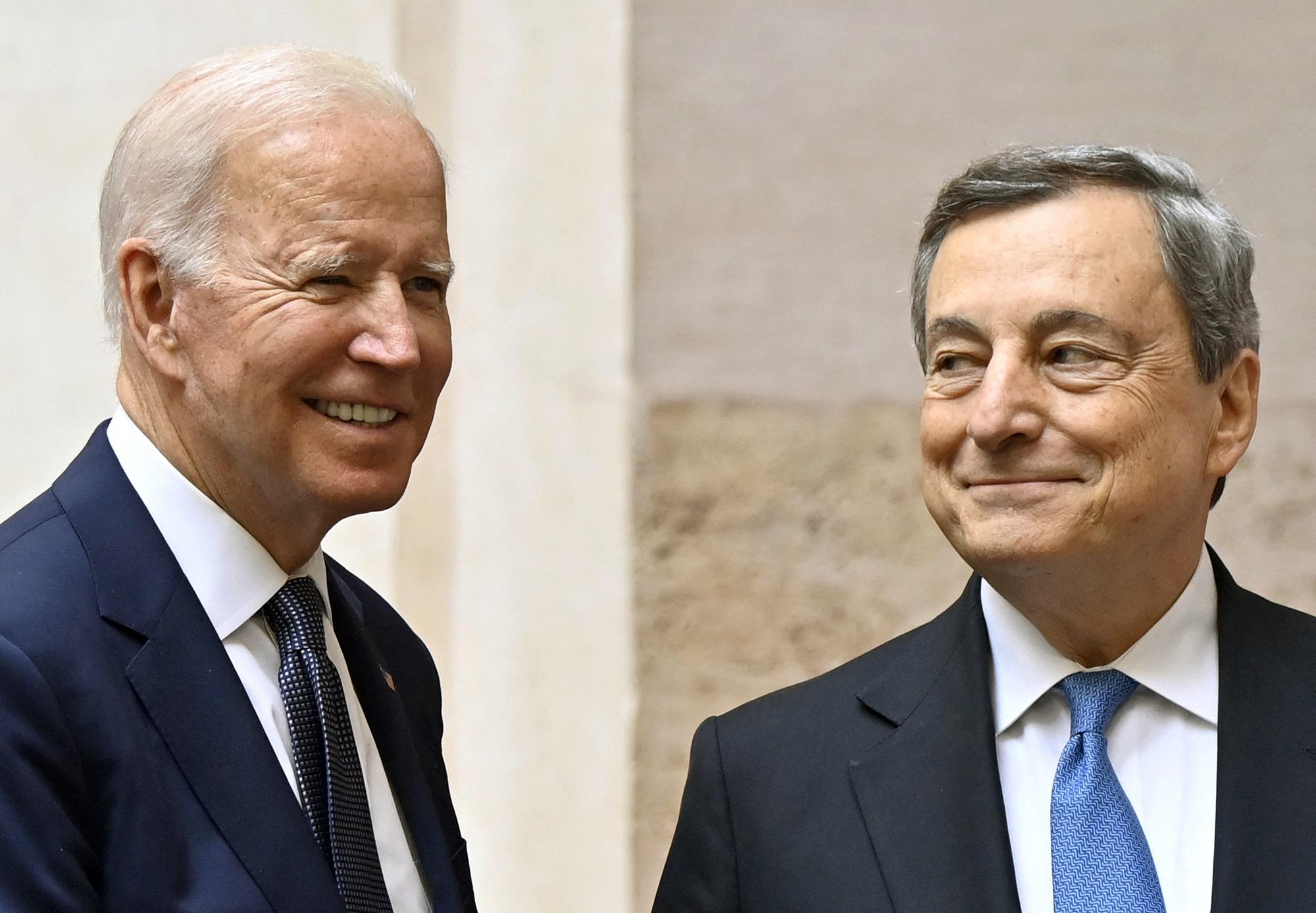 Biden, 'Draghi voce potente, grazie per la sua leadership'