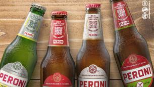 Birra Peroni celebra 175 anni con nuova grafica e blockchain