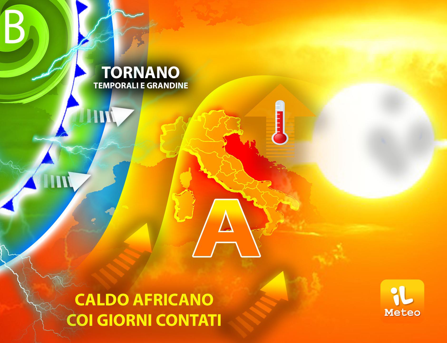 Caldo africano ha i giorni contati, previsioni meteo oggi e domani