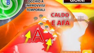 Caldo e afa sull'Italia, ma occhio ai temporali: ecco dove