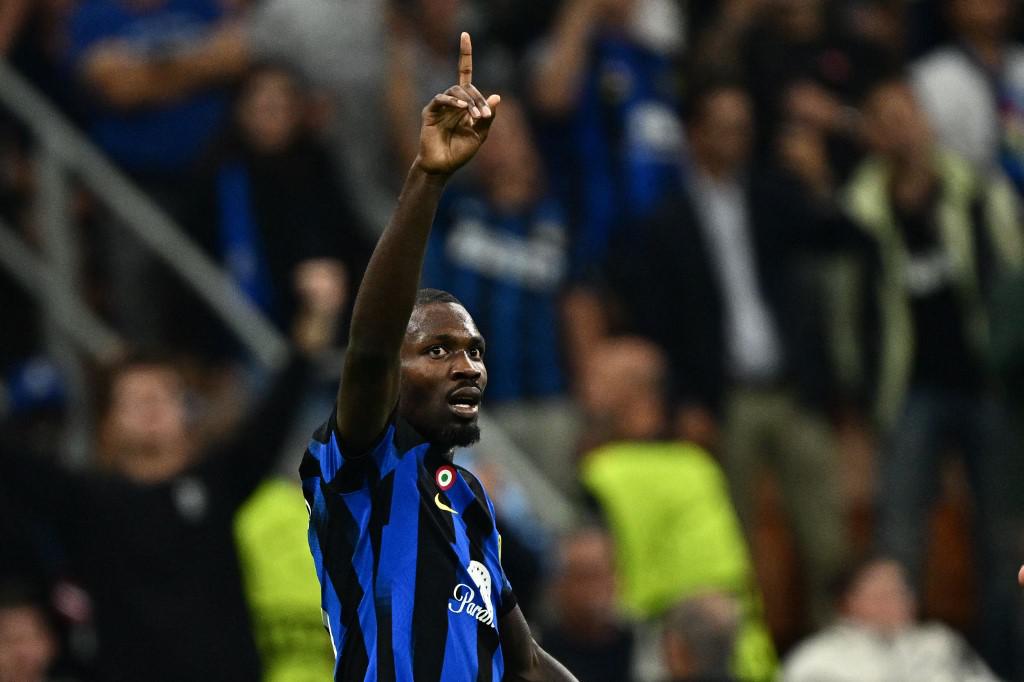 Champions, Inter-Benfica 1-0: gol di Thuram