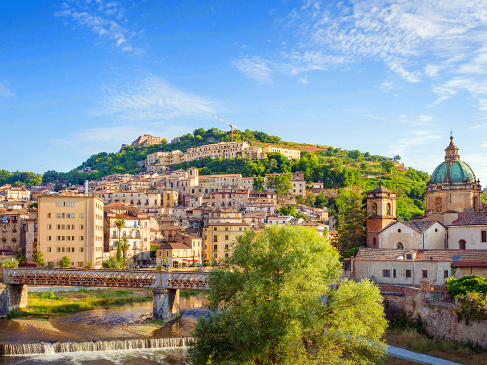 Uno scorcio del centro storico di Cosenza