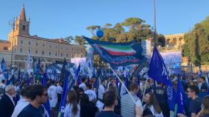 Elezioni 2022, centrodestra chiude campagna a Piazza del Popolo