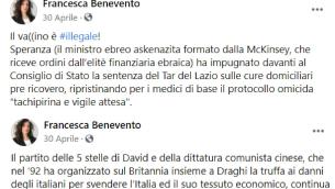 Elezioni Roma, Calenda a Michetti: "Fai ritirare candidata no vax antisemita"