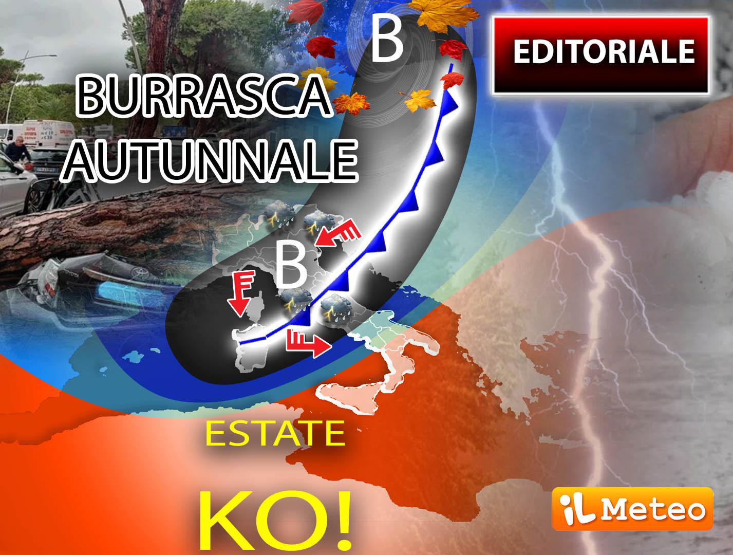 Estate ko, arriva la prima burrasca autunnale: le previsioni