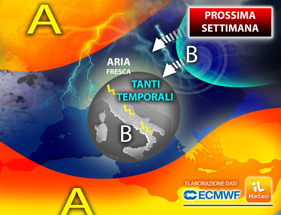 Estate lontana, ancora maltempo: previsioni meteo per la prossima settimana