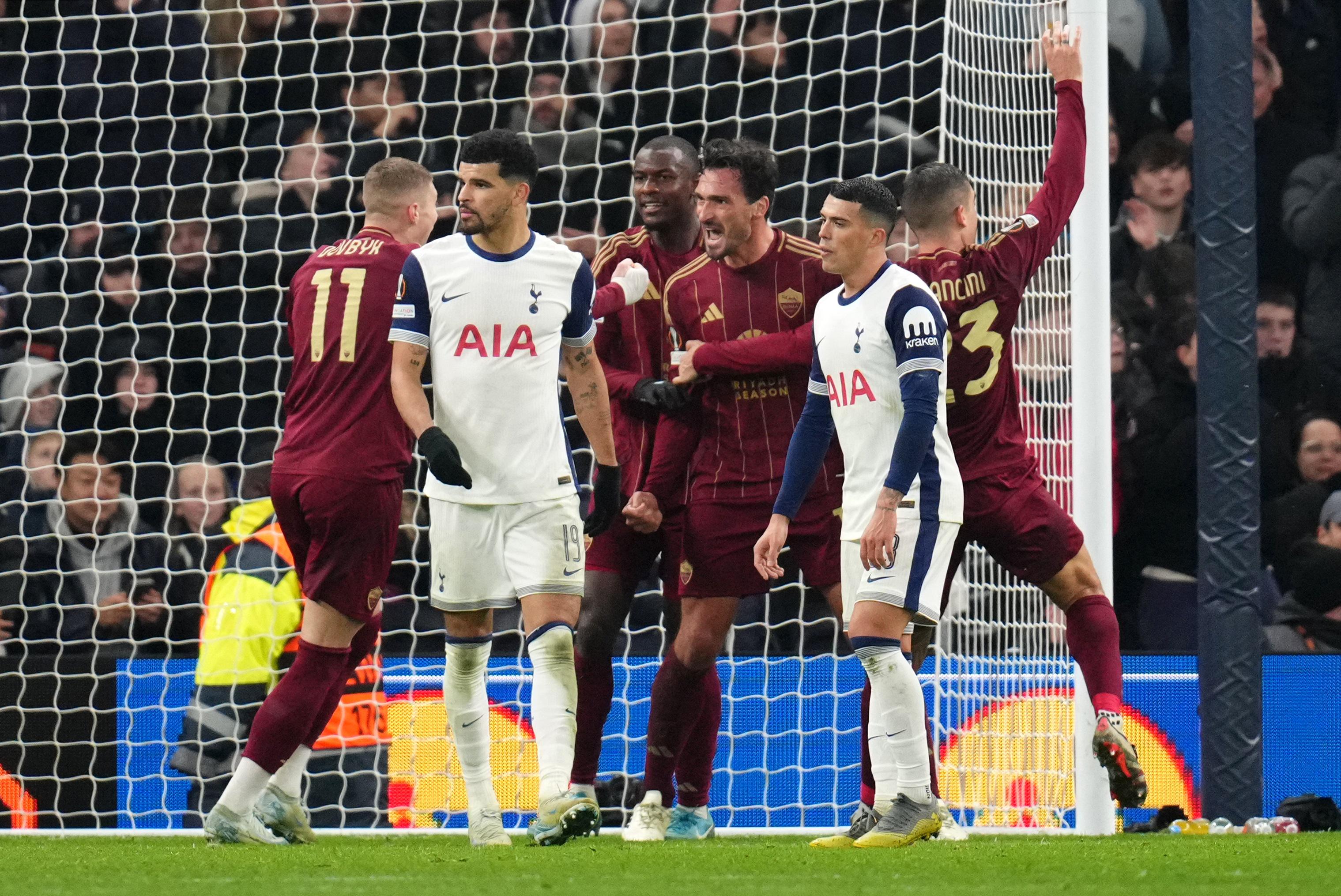 Europa League, Hummels al 91' salva Roma da ko: 2-2 con il Tottenham