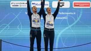 Europei nuoto 2022, Ruggiero e Minisini oro nel duo libero misto