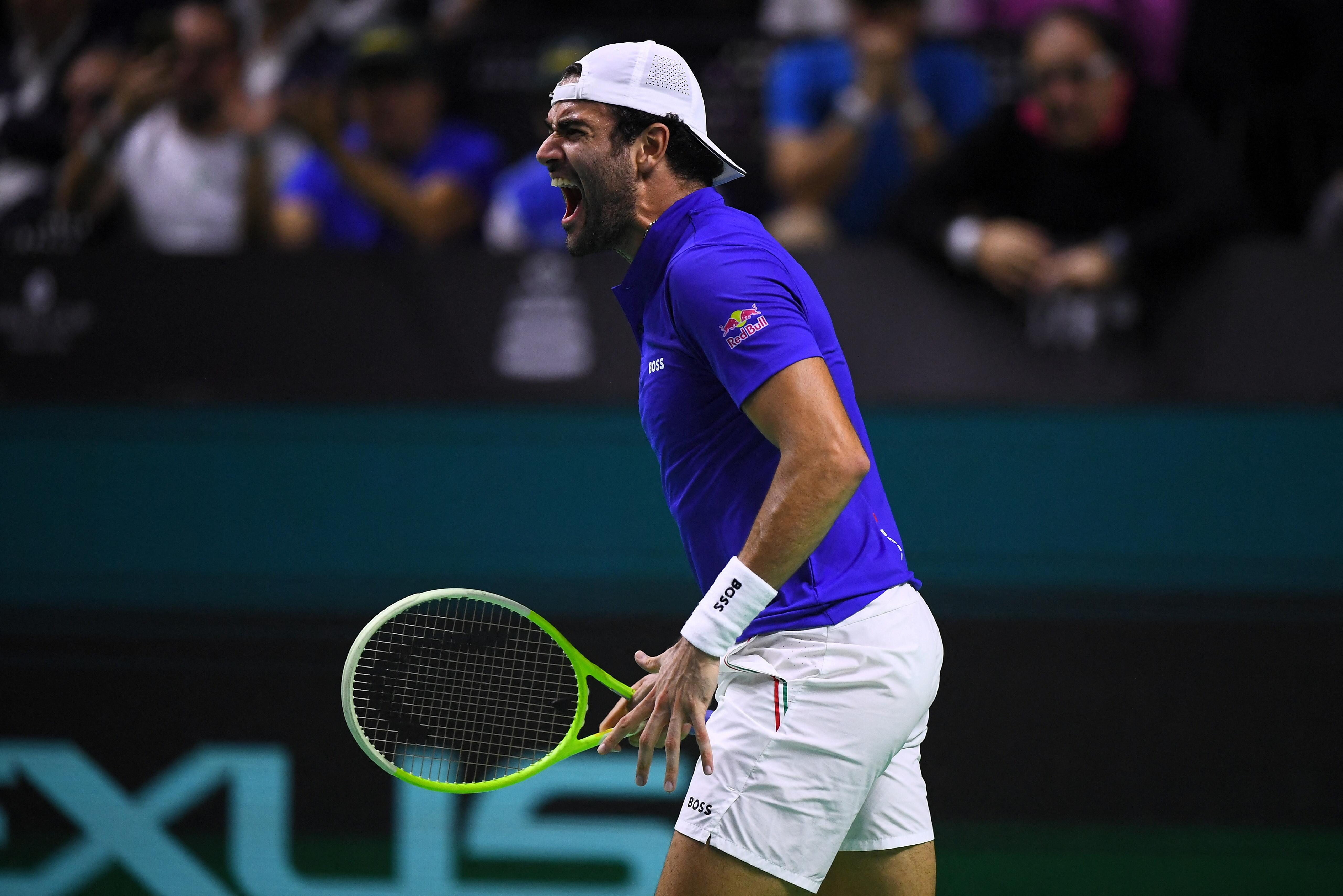 Finale Coppa Davis, Italia-Olanda 1-0: Berrettini batte Van de Zandschulp