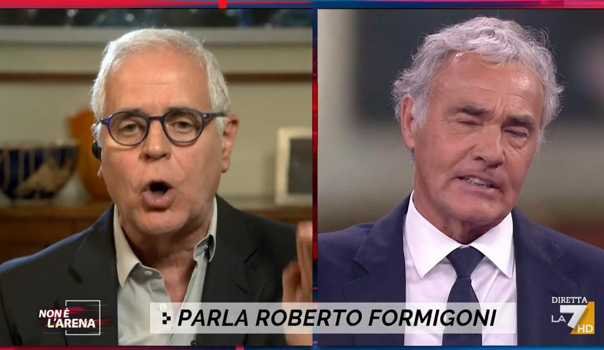 Formigoni-Giletti, scontro in tv su vitalizio