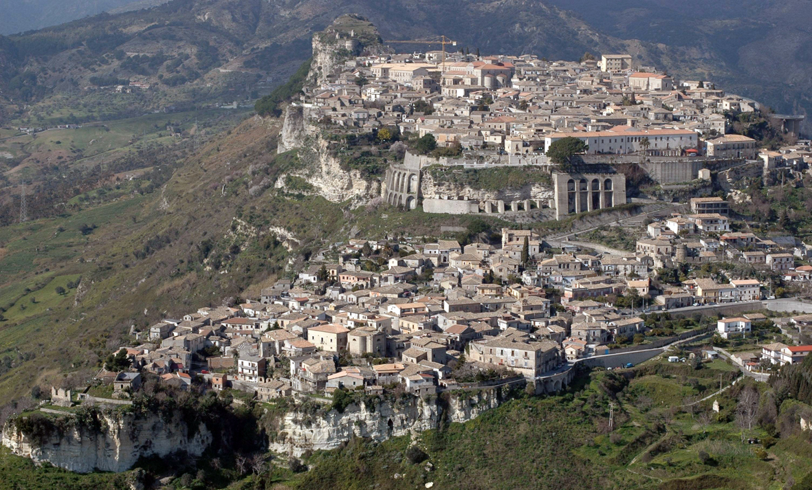 Gerace vista dall'alto