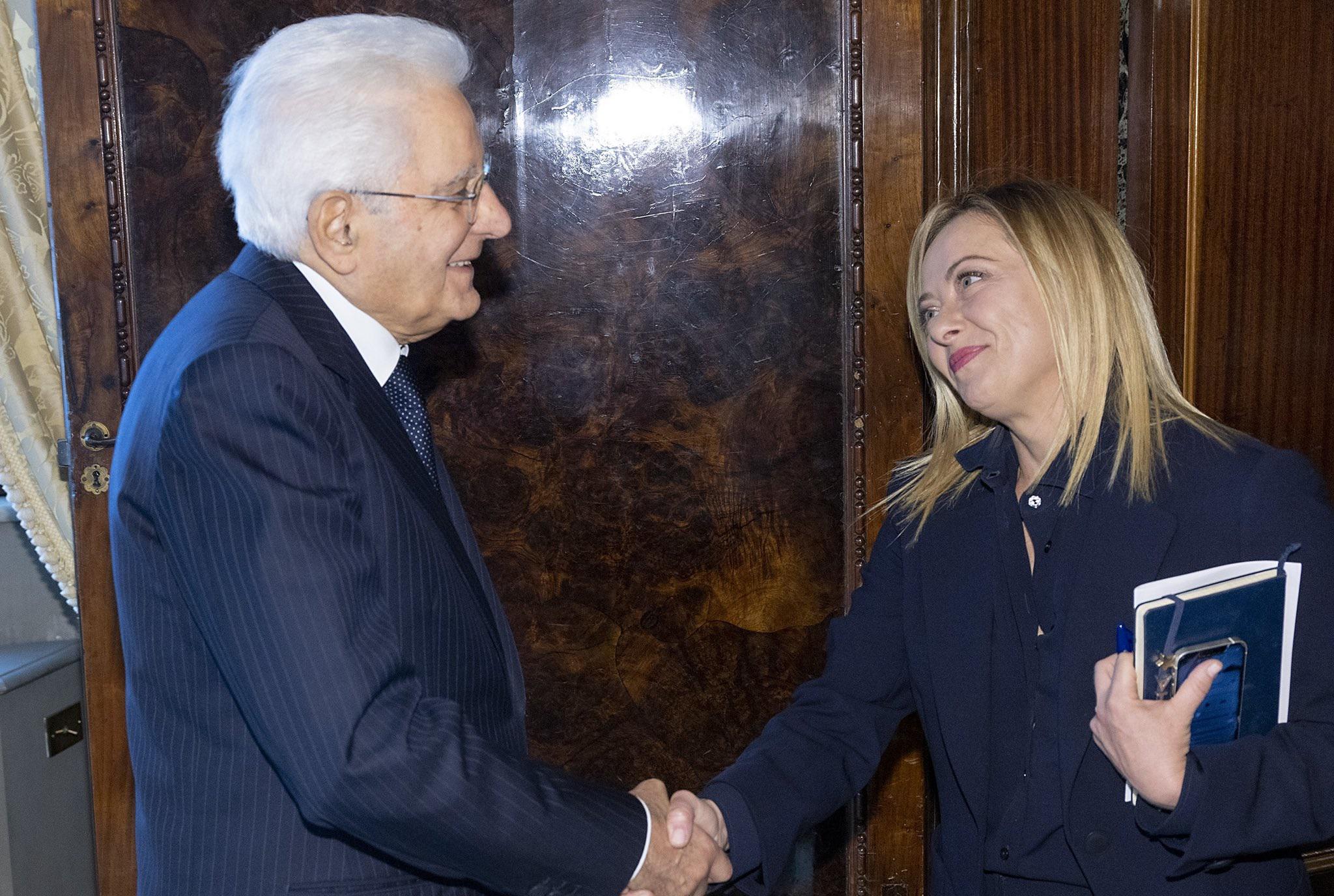 Giorgia Meloni ieri al Quirinale, incontro "cordiale e collaborativo" con Mattarella