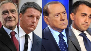 Grasso, Renzi, Berlusconi e Di Maio