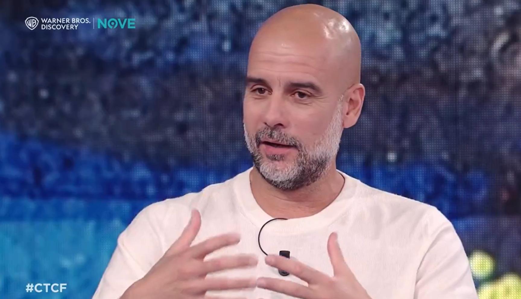 Guardiola a Che tempo che fa: "Ho imparato l'italiano con De Gregori"