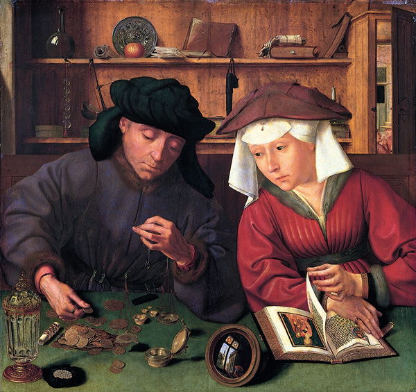 Quentin Metsys: «Il banchiere e sua moglie»
(1514 circa)