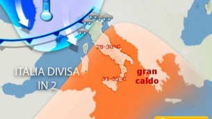 Il meteo spacca l'Italia tra maltempo e caldo estivo ma da domenica cambia tutto