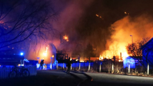 L'incendio del villaggio di Laerdal (Svezia)