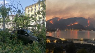 Incendi al sud, nubifragi al nord: Italia verso stato d'emergenza