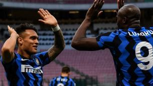 Inter-Sassuolo 2-1, Lukaku-Lautaro e scudetto in cassaforte