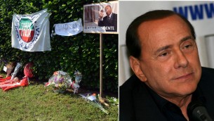 L'addio a Silvio Berlusconi, folla ad Arcore