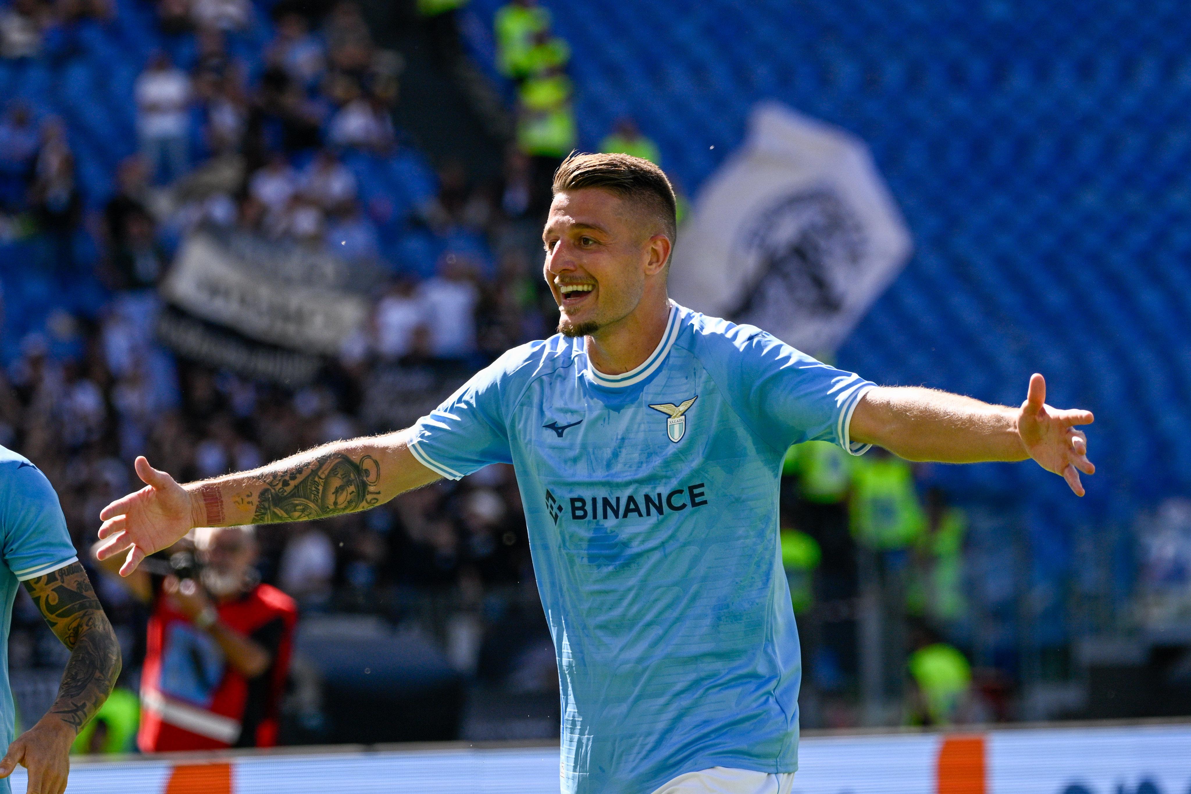 Lazio-Spezia 4-0, doppietta di Milinkovic