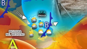 Maltempo su mezza Italia, migliora nel weekend: previsioni meteo