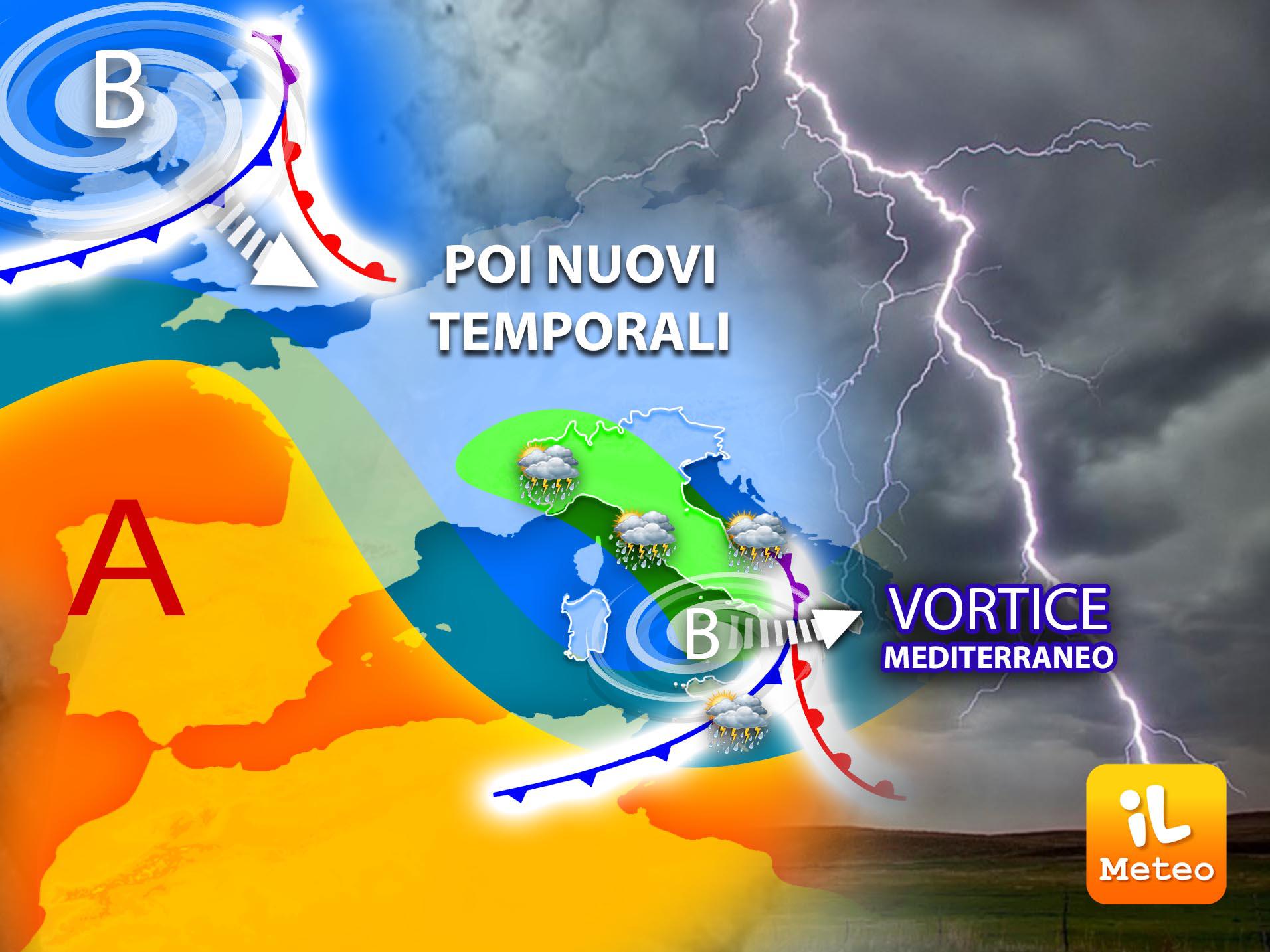 Maltempo sull'Italia, piogge e forti temporali: le regioni a rischio