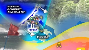 Maltempo sull'Italia, temporali e crollo temperature: previsioni meteo