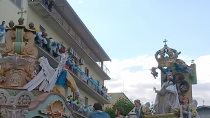 Il carro con la Madonna della Bruna (foto di Carmine Lauria)