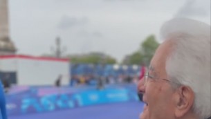 Mattarella e gli azzurri del ciclismo a Parigi 2024 - Video