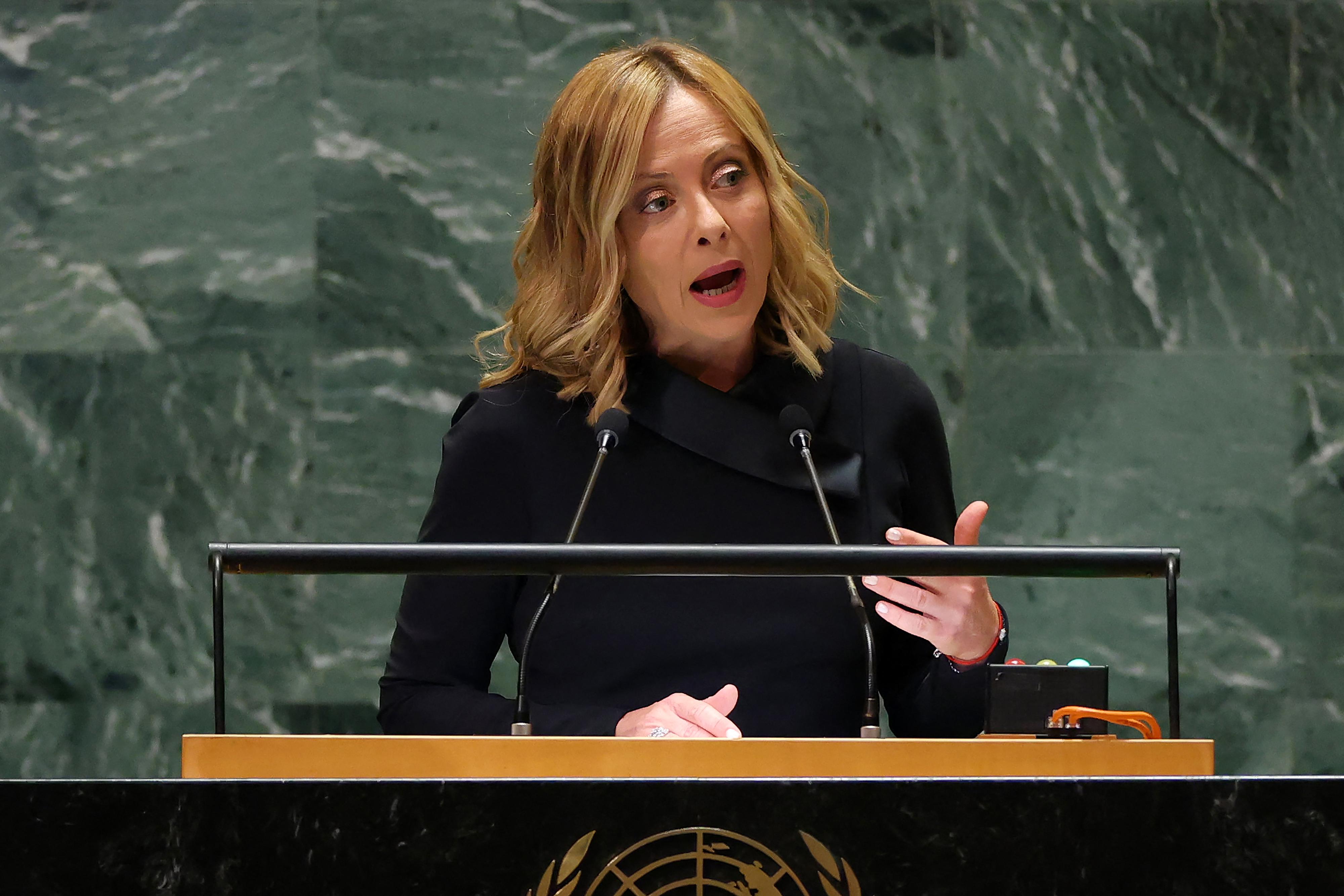 Meloni all'Onu: "Tempi difficili, Italia pronta a fare la sua parte"