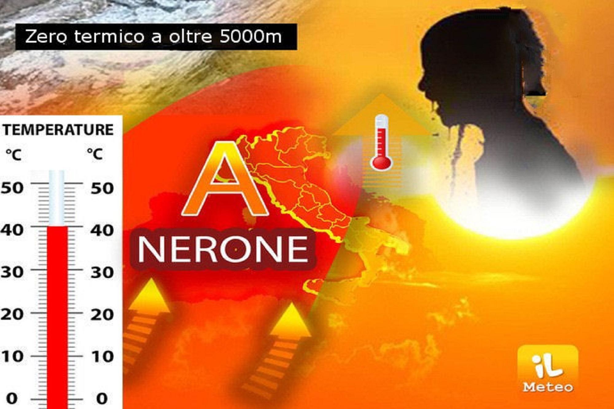 Meteo, Nerone da oggi alla massima potenza: è caldo record