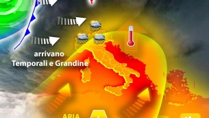 Meteo oggi Italia, picco del caldo ma da domani temporali