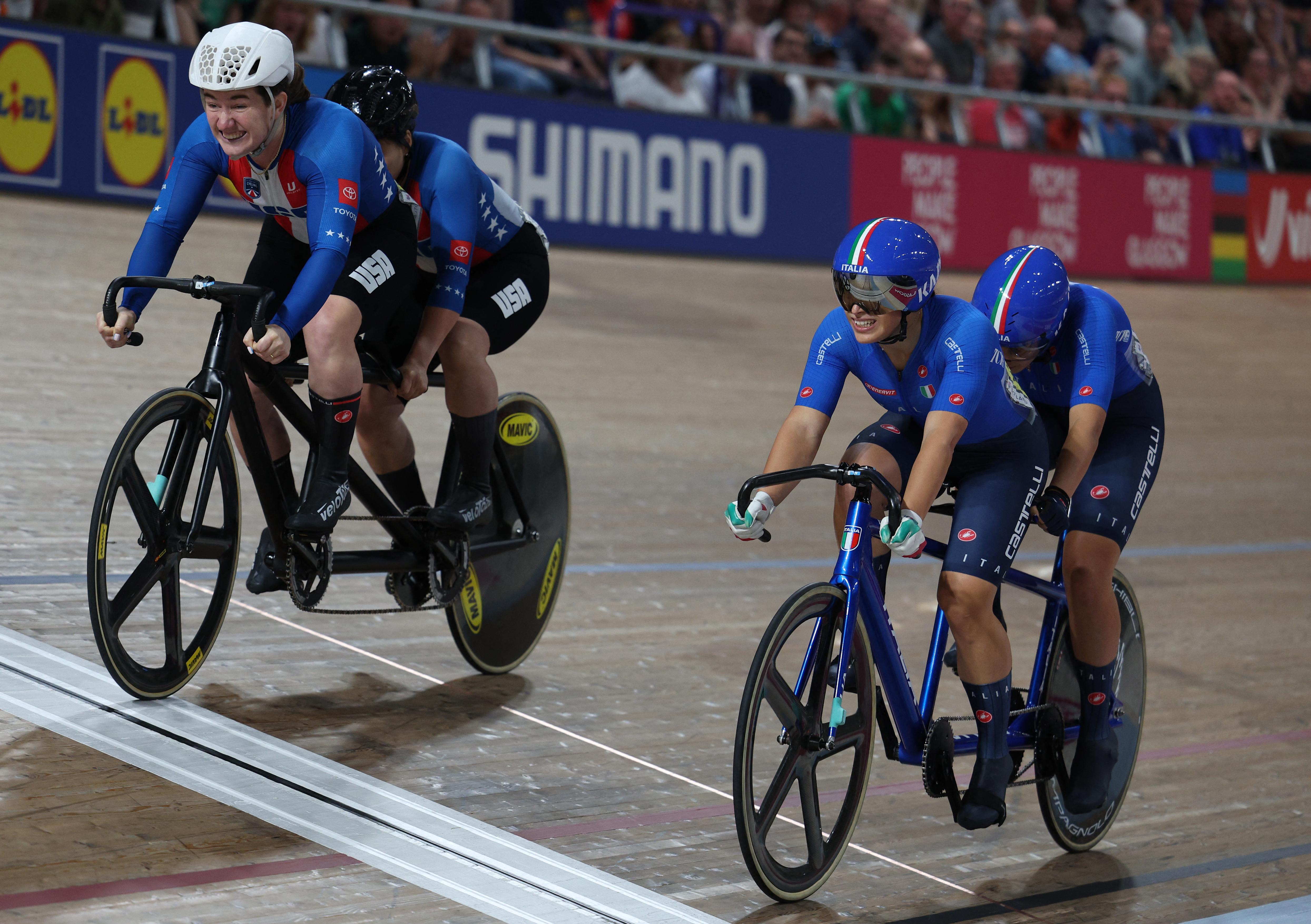 Mondiali ciclismo 2023, Italia d'argento nel tandem Team Sprint