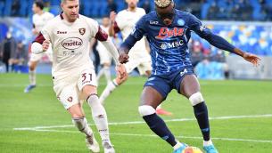 Napoli-Salernitana 4-1 e secondo posto in classifica per gli azzurri