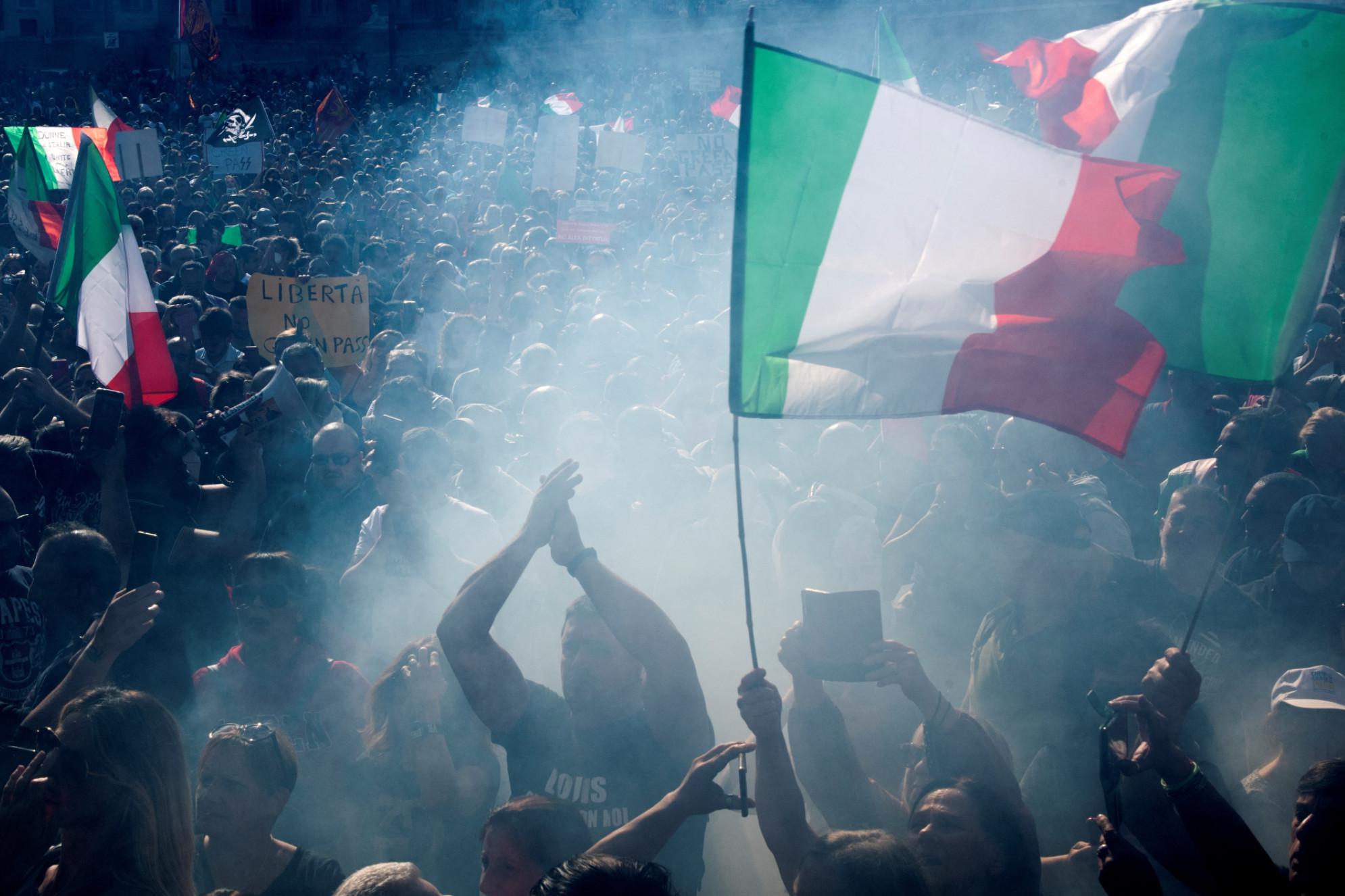 No Green Pass Roma, Forza Nuova: "Rivolta non si ferma, si alza il livello dello scontro"